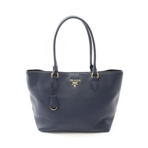 Prada VITELLO PHENIX leather tote bag black
